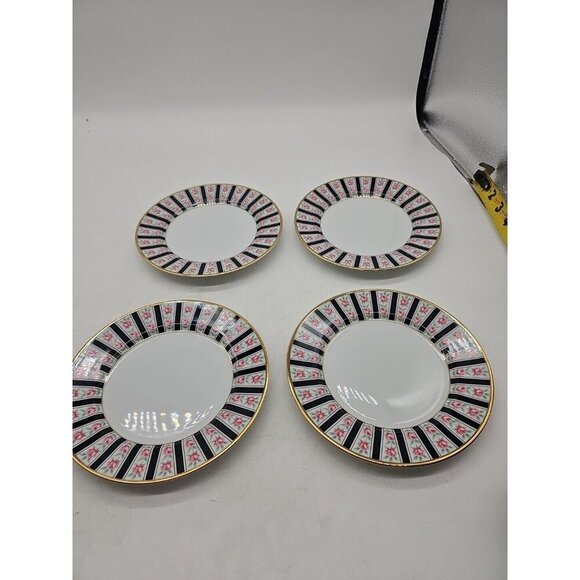 Fitz & Floyd "Victoriana" - 6.5" Porcelain Bread Plate Lot Of 4 Excellent - Picture 1 of 6